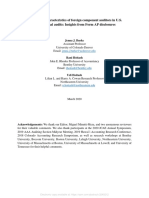 The Use and Characteristics of Foreign Component Auditors in U.S. Multinational Audits: Insights From Form AP Disclosures