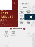 LPU College of Law Bar Operations Commission Academics Day 1 Guide