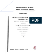 Examen Unidad 4. - Principios de Conservación (Salas Rincón Fernando. No. Control 20040184)