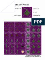 Cosmic Melee Counters: Armor Class Hit Dice Combat Speed Spaceship Type