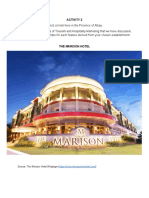 Activity 2: Source: The Marison Hotel Webpage