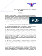 (COVID-19) Guideline For Airports Is Developed.: 1. Prevention and Control Measure For Passengers During Air Travel