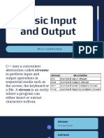 Basic Input-and-Output in C++ Programming