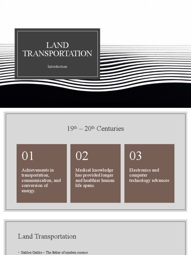 Evolution of Land Transportation Systems | PDF