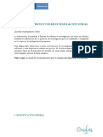 Formato No. 1. Informe de Investigación