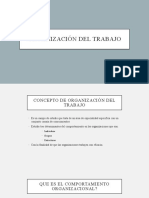 clase Organización del trabajo sabado 31 de julio