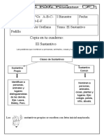 Segunda Clase Sustantivos