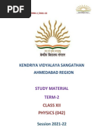 Study Material Phy Xii Term 2 2021-22