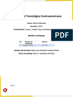 Tarea 5 - Análisis Tipos de Responsabilidades (Semana 5)