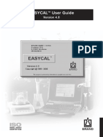 Easycal User Guide