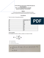 Analisis Estadistico de Datos Termodinamicos