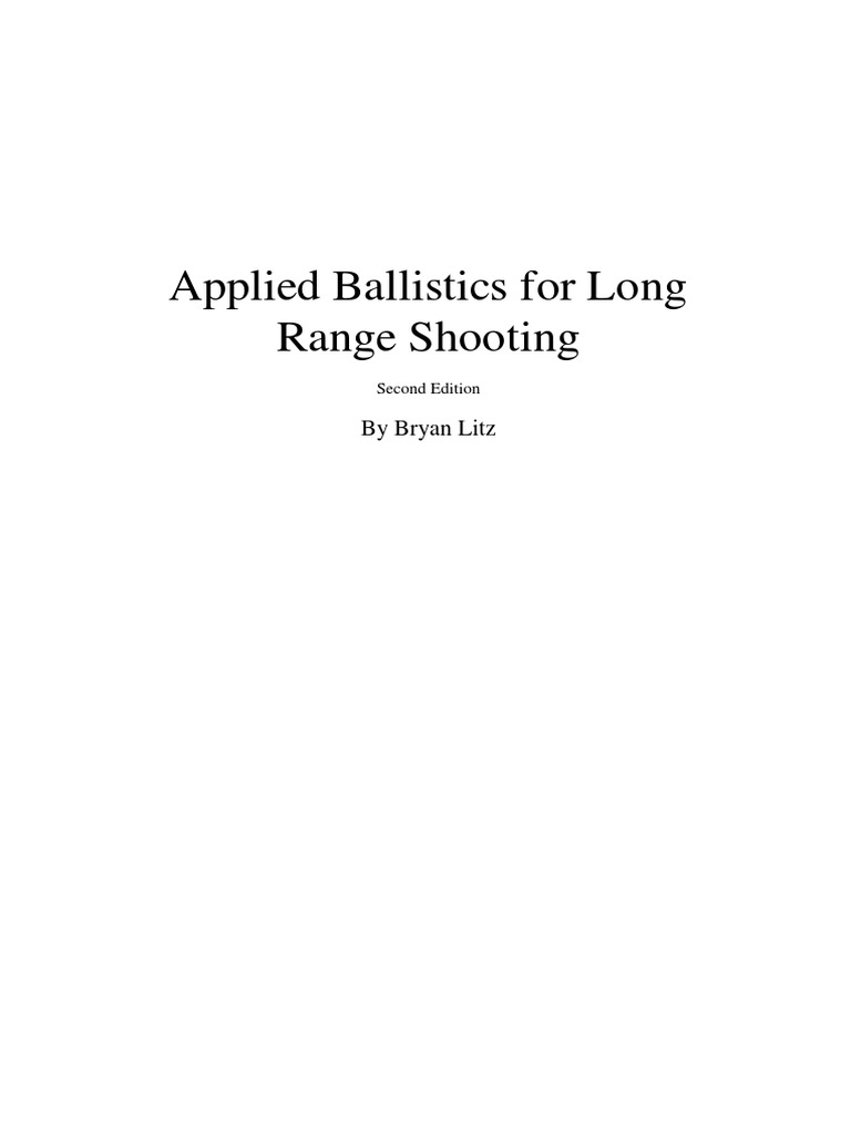 Applied Ballistics For Long Range Shooting (PDFDrive) PDF