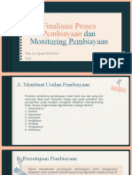 Finalisasi Dan Monitoring Pembiayaan