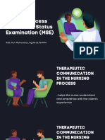 Nursing Process and Mental Status Examination (MSE)