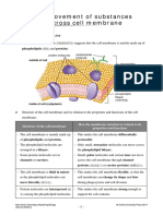 Movement of Substances Across Cell Membrane