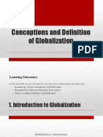 1 Conceptions and Definition of Globalization