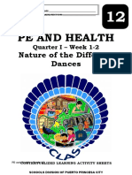 Core 12 Physical Education and Health q1 CLAS 1 Week 1 2 Nature of The Different Dances v3 Dream Concepcion