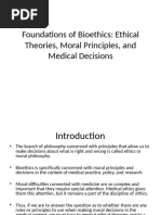 Foundations of Bioethics - Ethical Theories, Moral Principles, and Medical Decisions