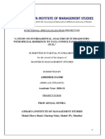 Abhishek Damri (A-20) A STUDY ON FUNDDAMENTAL ANALYSIS OF IT INDADUSTRY-WITH SPECIAL REFRENCE TO TATA CONSULTANCY SERVICES (TCS)