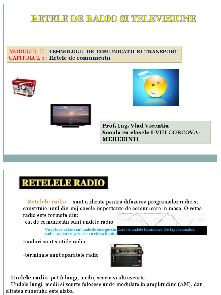Retele de Radio Si Televiziune
