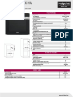 12NC F095729 GTIN (EAN) Code 8007842957297: Main Fea Main Features Tures