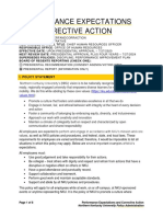 Performance Expectations and Corrective Action: I. Policy Statement