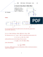 Electronic Circuits In-Class Work-Miller Effect: Question 1 Consider The BJT Amplifier Shown. Using