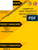 Lesson Iii: New Product Development Process