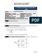 Full Wave Controlled Converter With R-Load: Vidyalankar Institute of Technology (VIT)