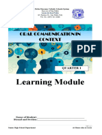 Learning Module: Quarter 1