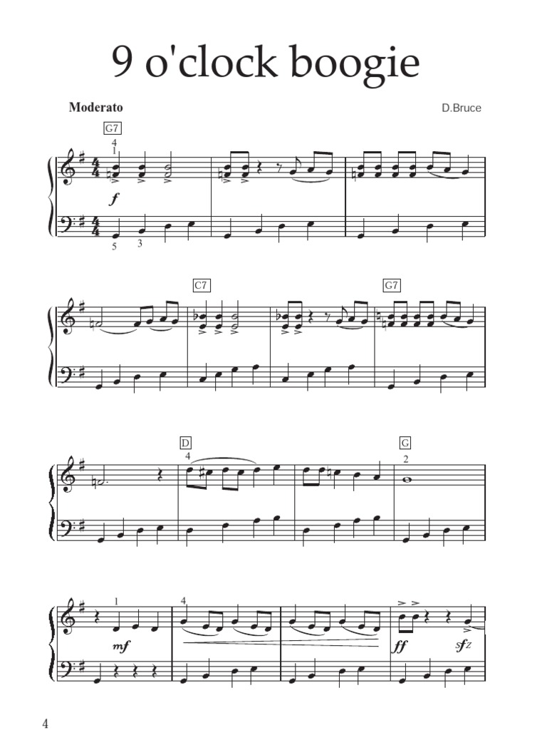 9 o Clock Boogie | PDF