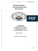 Finite Element Method & Finite Volume Method (AU-442) Report of CEP #1