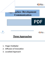 Three Approaches to Development Communication