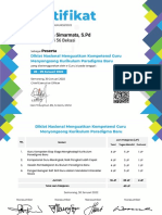 Magdalena Simarmata, S.PD Sertifikat 40JP Januari K2022 E-Guru - Id