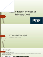 Weekly Report 3rd Week of February 2022