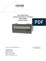 Power Supply System Guardian Hybrid 5U/6U 23" Rack Mount GDN.S.48.MS32 Instruction Manual