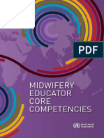 Midwifery Educator Core Competencies: ISBN 978 92 4 150645 8