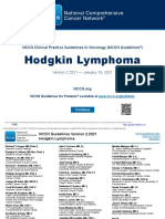 【医脉通】（2021 V2）NCCN临床实践指南：霍奇金淋巴瘤
