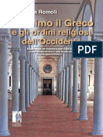 Massimo Il Greco e Gli Ordini Religiosi Dell'Occidente