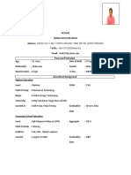 31B Block K MK 12 Batu Maung 11960 Bayan Lepas Penang: Tel No.: +60134133929 (Mobile) Email: Personal Particulars