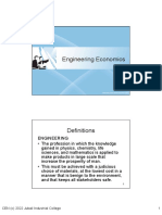 Engineering Economics: CEN (C) 2022 Jubail Industrial College 1