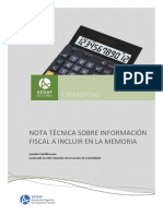 Nota fiscal sobre impuesto de sociedades