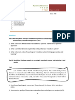 1st E-Quiz of Functional Grammar (21 March 2018)