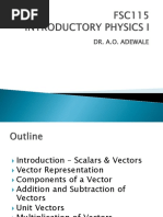 Understanding Vectors and Scalars in Physics | PDF | Euclidean Vector ...