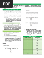 Module 1 - Nomenclature of Organic Compounds Lab 1