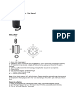 Quinto Bluetooth Speaker - User Manual: Keys & Slots