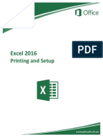Excel2016 Printing