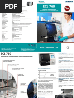 Ecl 760 Fully Automated Random Access Coagulaon Analyzer