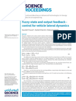 Fuzzy State and Output Feedback - Control For Vehicle Lateral Dynamics