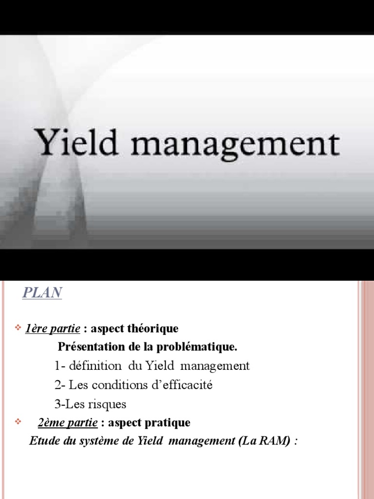 Yield Management en Hôtellerie et Transport | PDF | Business | Économie